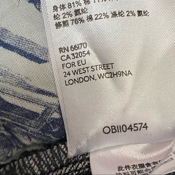 Pilcro Ultra Hi Rise Floral Contrast Skinny Jeans - Picture 13 of 14